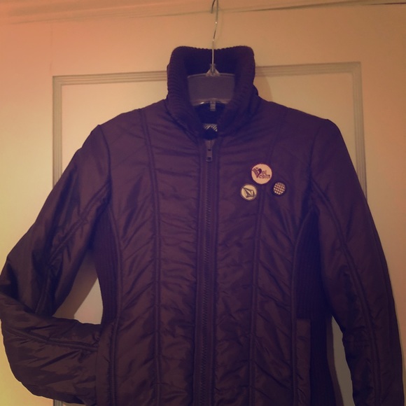 Volcom Jackets & Blazers - Volcom Snow Jacket Chocolate brown with Patches